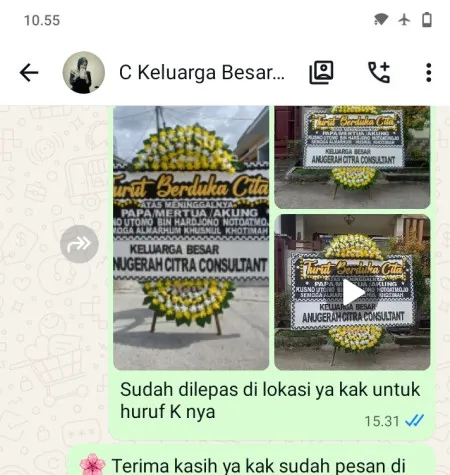 Pengiriman Papan Bunga Duka Kebondalem Bejen